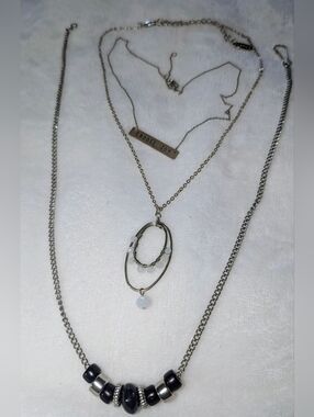 3pc Mixed Era Necklace Bundle | Choose Joy Bar, Boho Wire-Wrap & 90s Minimalist